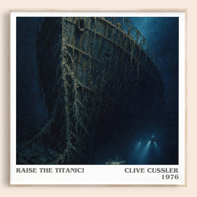 Raise the Titanic! Literary Art Print by Clive Cussler