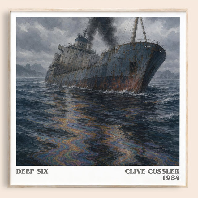 Deep Six Literary Art Print by Clive Cussler