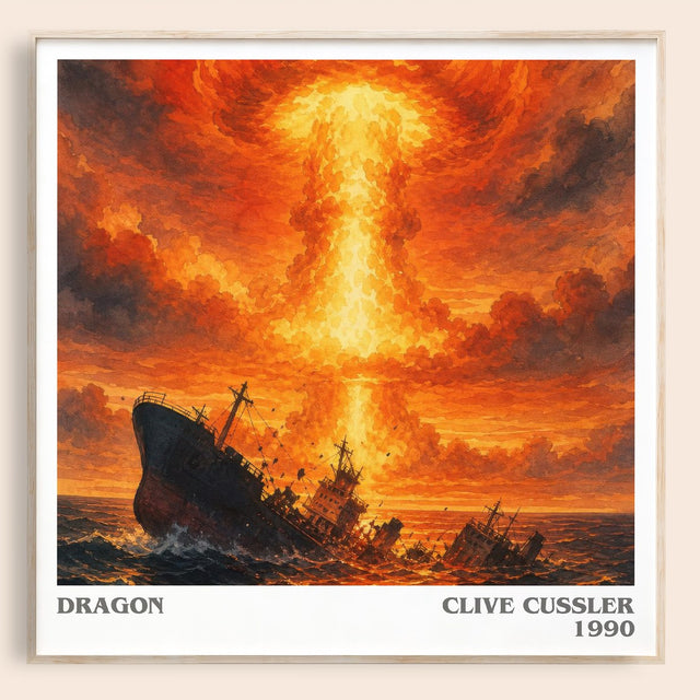 Dragon Literary Art Print by Clive Cussler