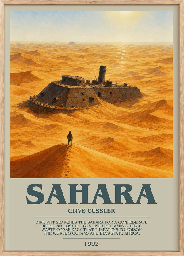 Sahara Bookish Wall Art by Clive Cussler