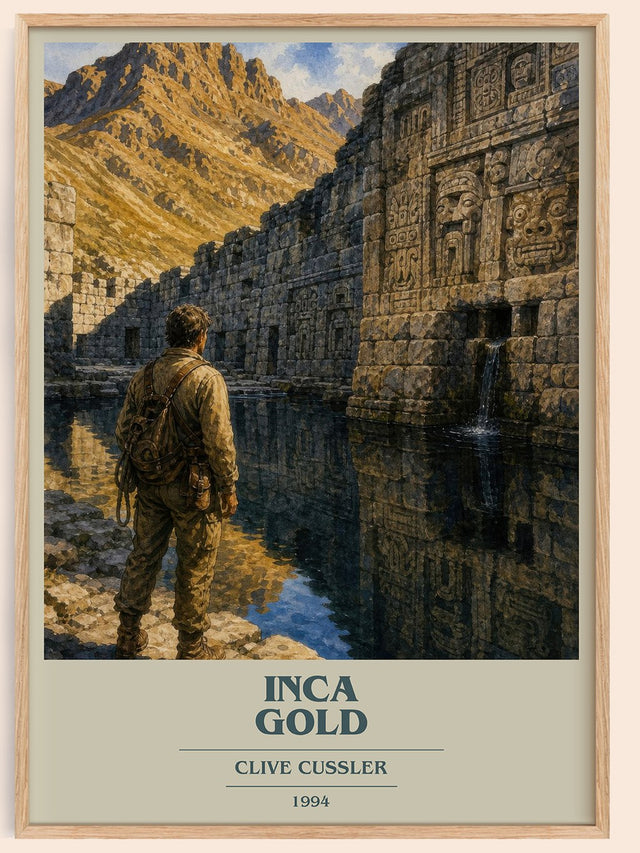Inca Gold Book Cover Poster by Clive Cussler