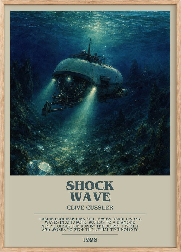 Shock Wave Bookish Wall Art by Clive Cussler