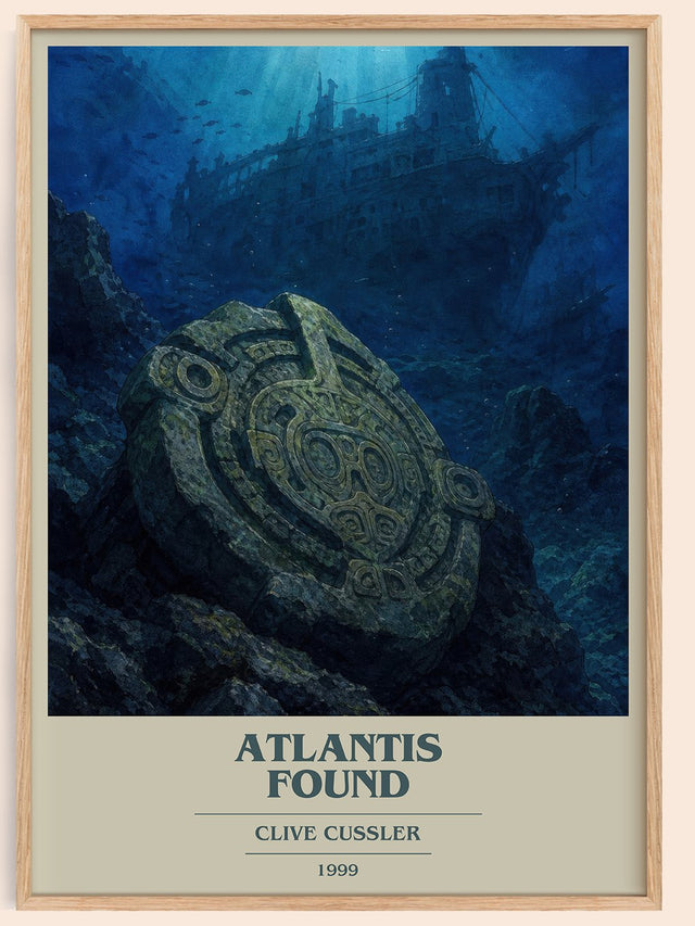 Atlantis Found Book Cover Poster by Clive Cussler