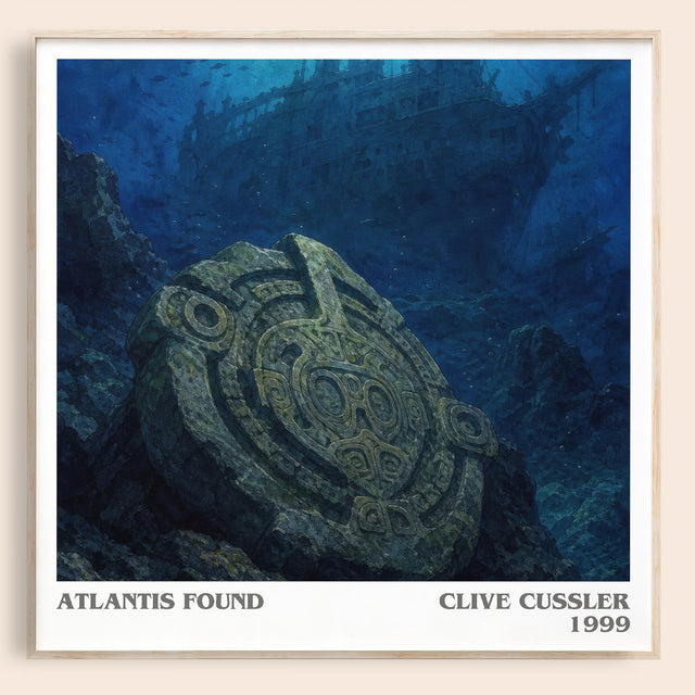 Atlantis Found Literary Art Print by Clive Cussler