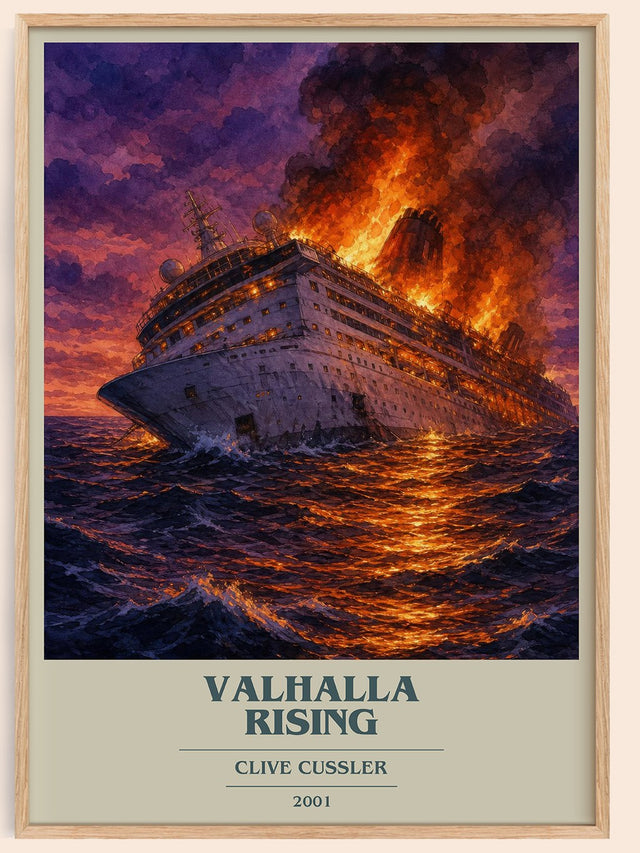 Valhalla Rising Book Cover Poster by Clive Cussler
