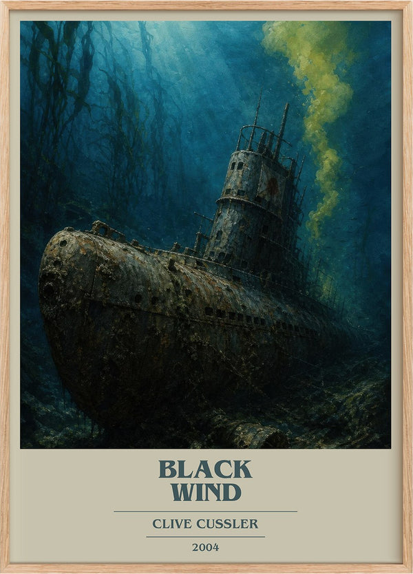 Black Wind Book Cover Poster by Clive Cussler