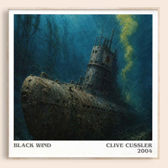 Black Wind Literary Art Print by Clive Cussler