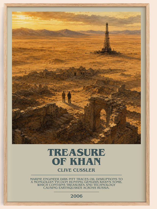 Treasure of Khan Bookish Wall Art by Clive Cussler