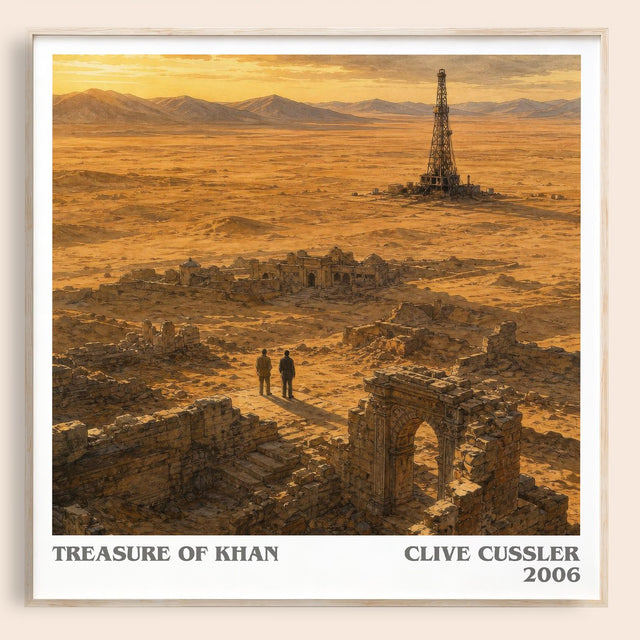 Treasure of Khan Literary Art Print by Clive Cussler