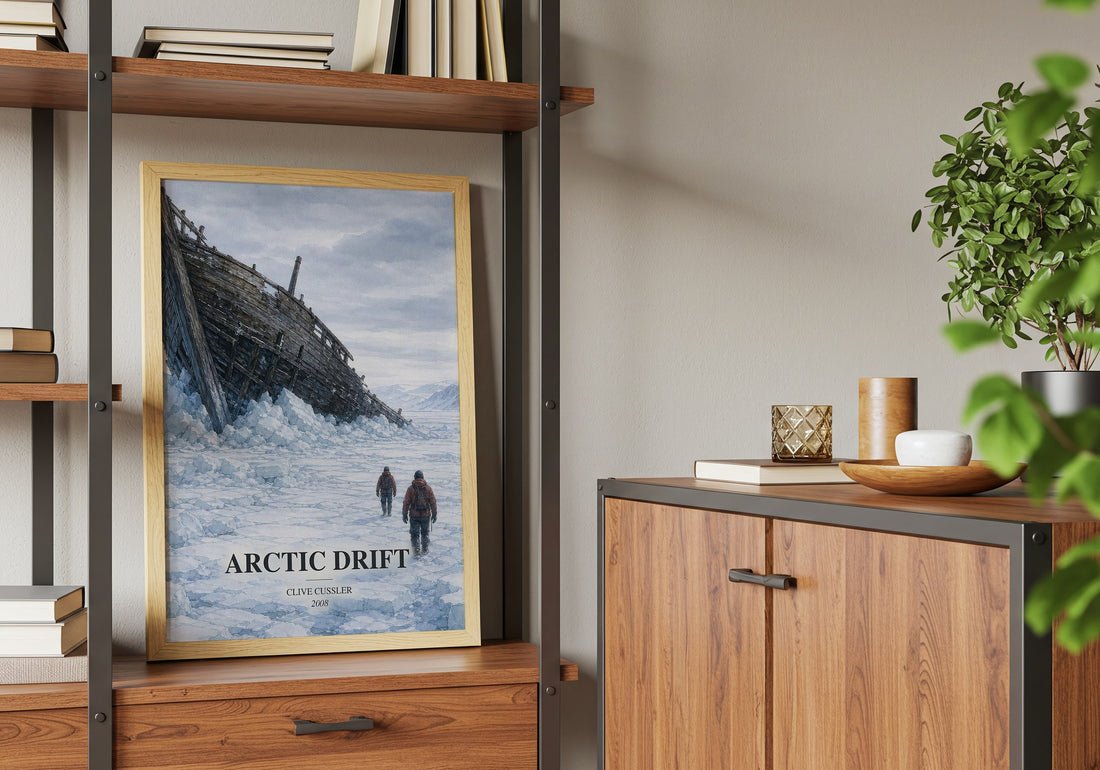 Arctic Drift book watercolour illustration paper finish options – matte satin gloss