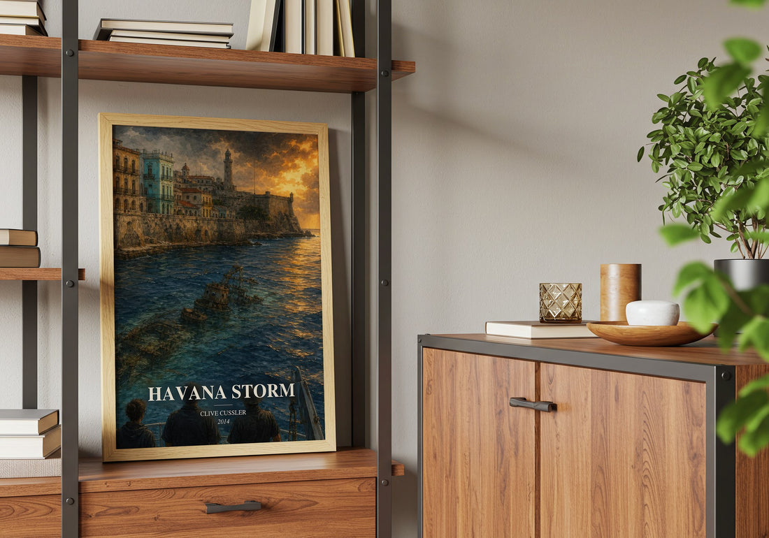 Havana Storm book watercolour illustration paper finish options – matte satin gloss