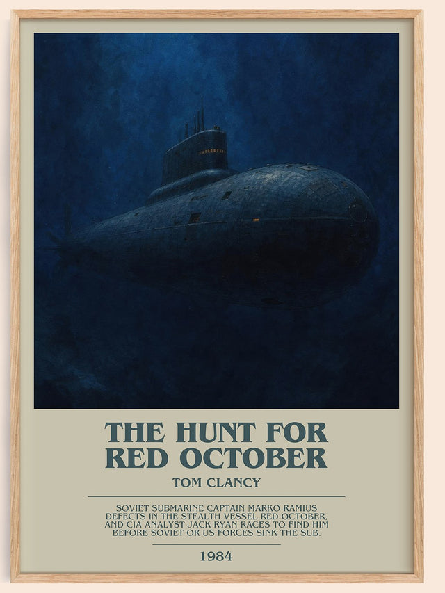 The Hunt for Red October Bookish Wall Art by Tom Clancy