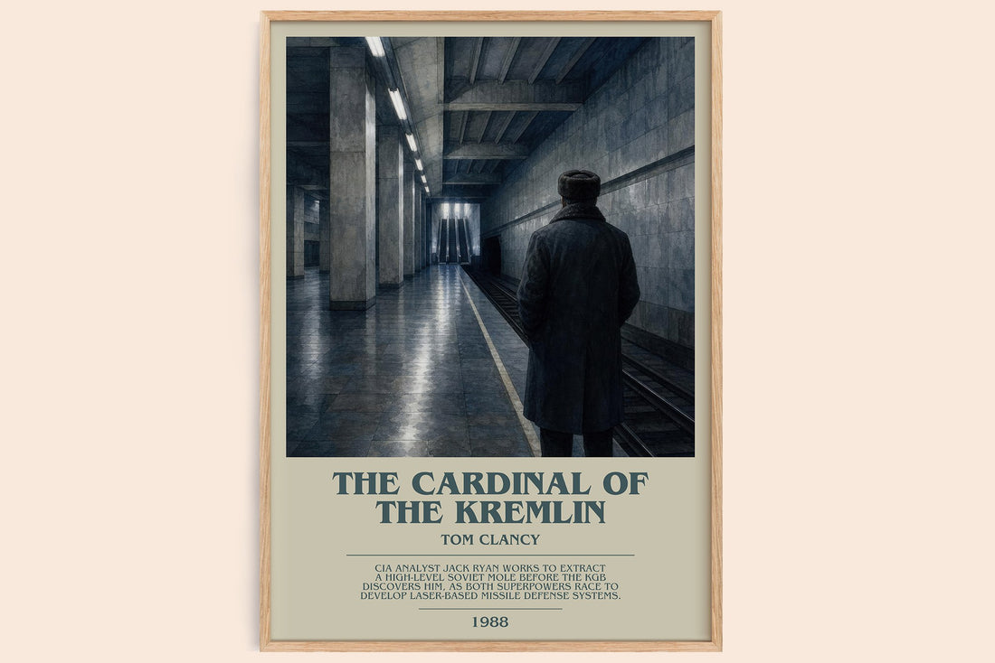 The Cardinal of the Kremlin bookish book poster by Tom Clancy – framed literary art print