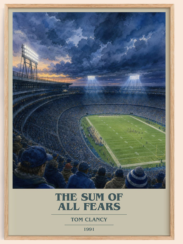 The Sum of All Fears Book Cover Poster by Tom Clancy