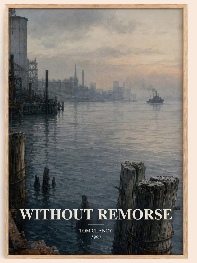 Without Remorse Book Watercolour Illustration by Tom Clancy