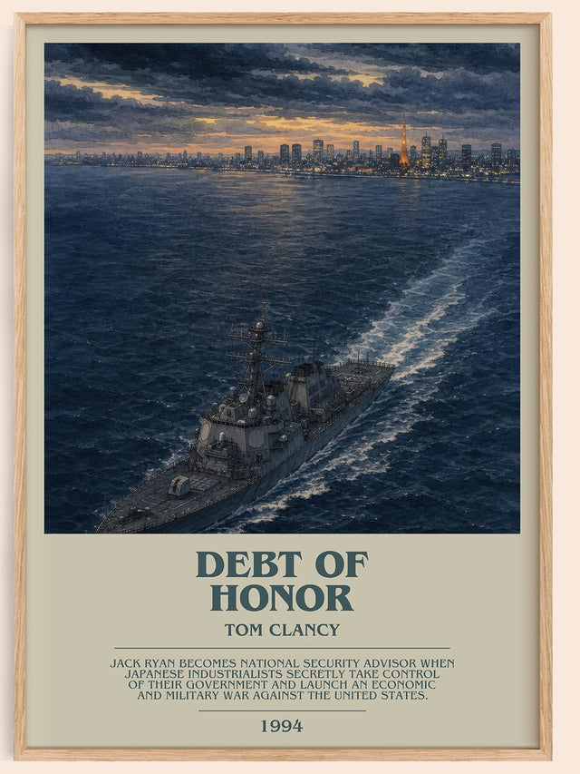 Debt of Honor Bookish Wall Art by Tom Clancy