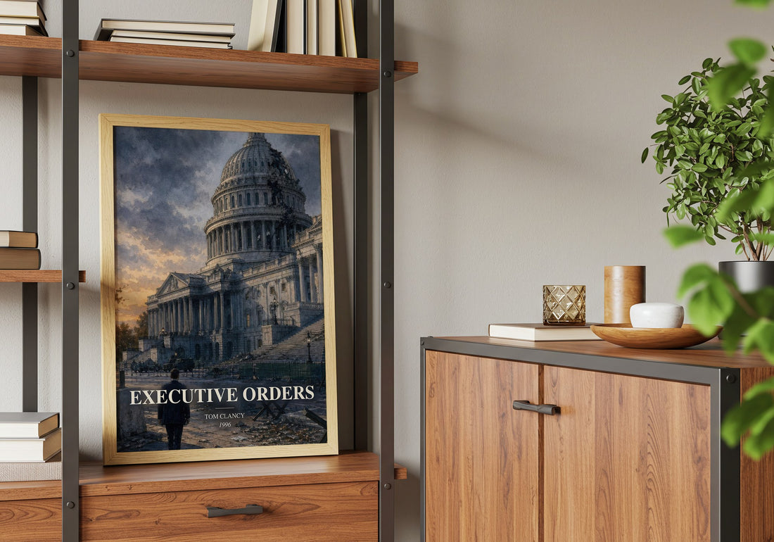 Executive Orders book watercolour illustration paper finish options – matte satin gloss