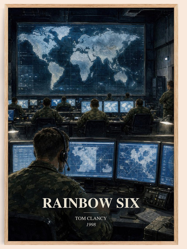 Rainbow Six Book Watercolour Illustration by Tom Clancy