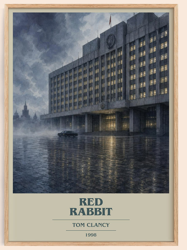 Red Rabbit Book Cover Poster by Tom Clancy