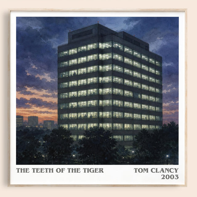 The Teeth of the Tiger Literary Art Print by Tom Clancy