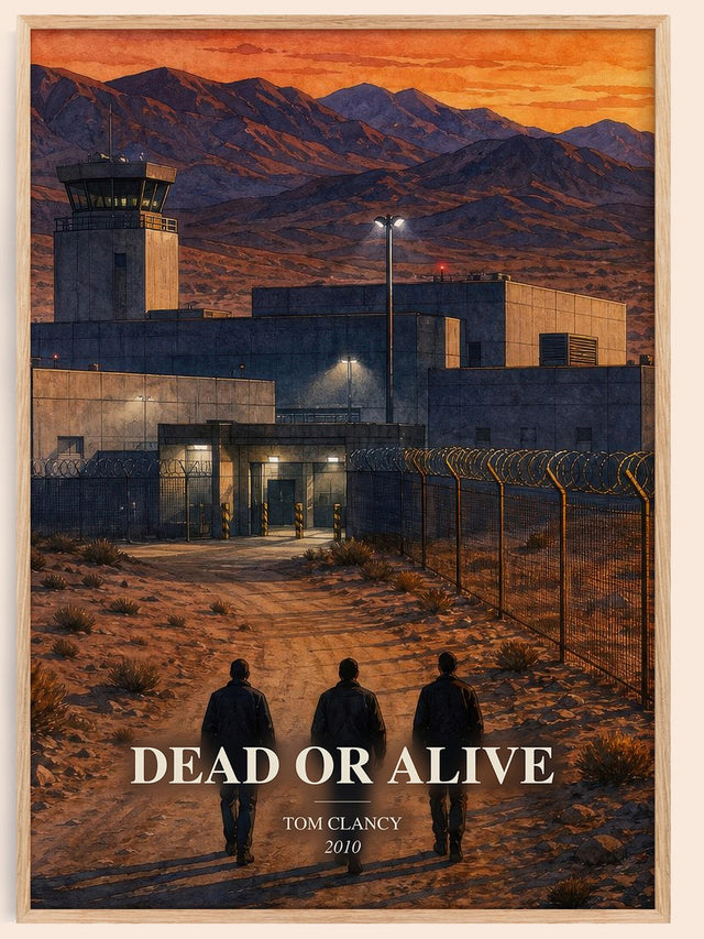 Dead or Alive Book Watercolour Illustration by Tom Clancy
