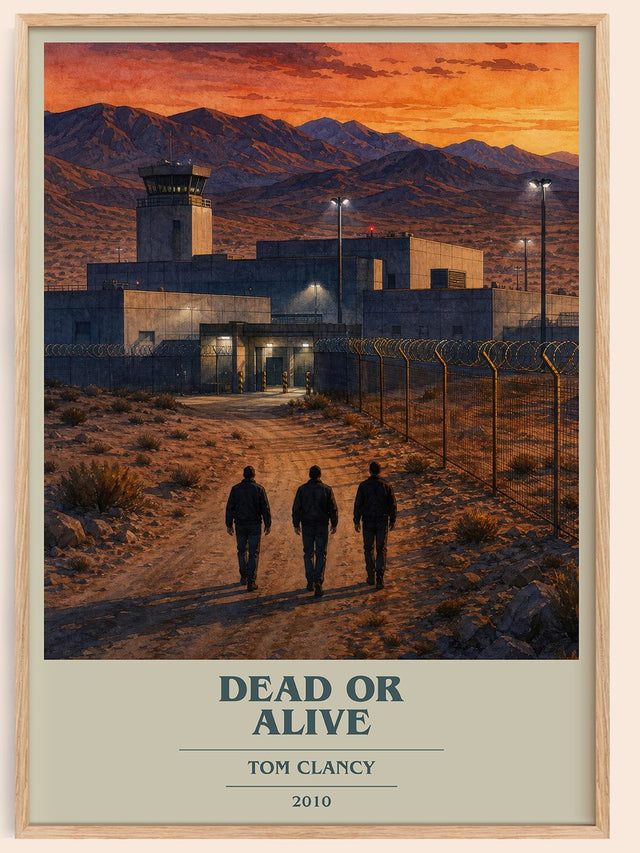 Dead or Alive Book Cover Poster by Tom Clancy