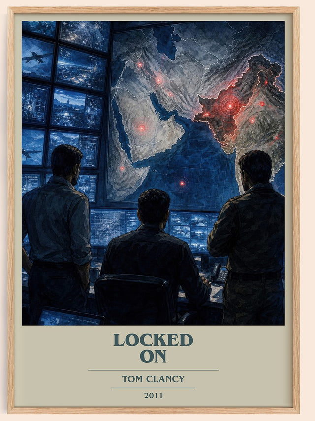 Locked On Book Cover Poster by Tom Clancy