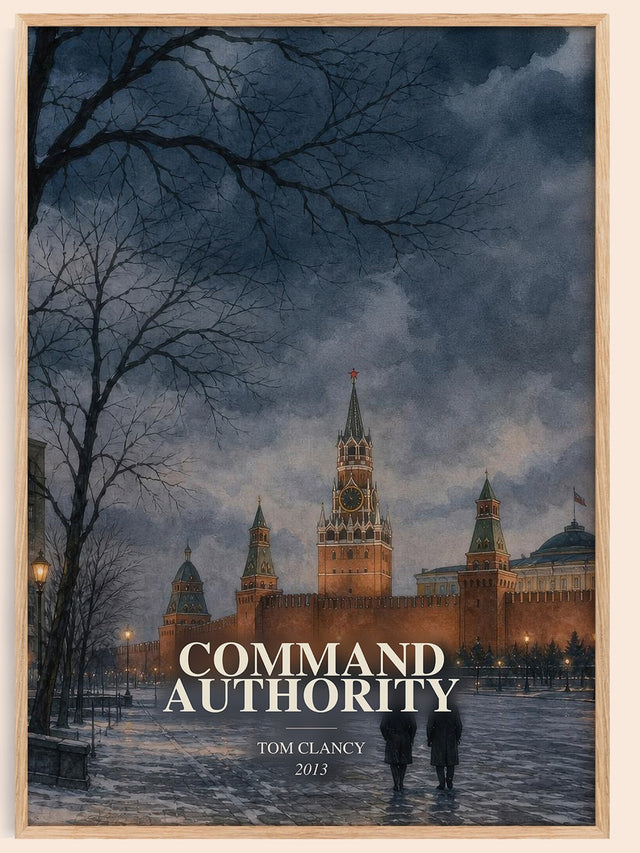 Command Authority Book Watercolour Illustration by Tom Clancy