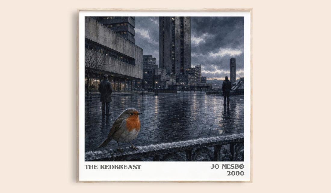 The Redbreast literary book poster by Jo Nesbø – framed literary art print