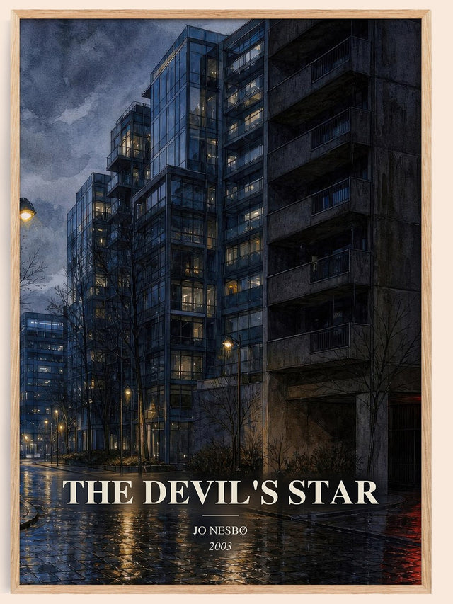 The Devil's Star Book Watercolour Illustration by Jo Nesbø