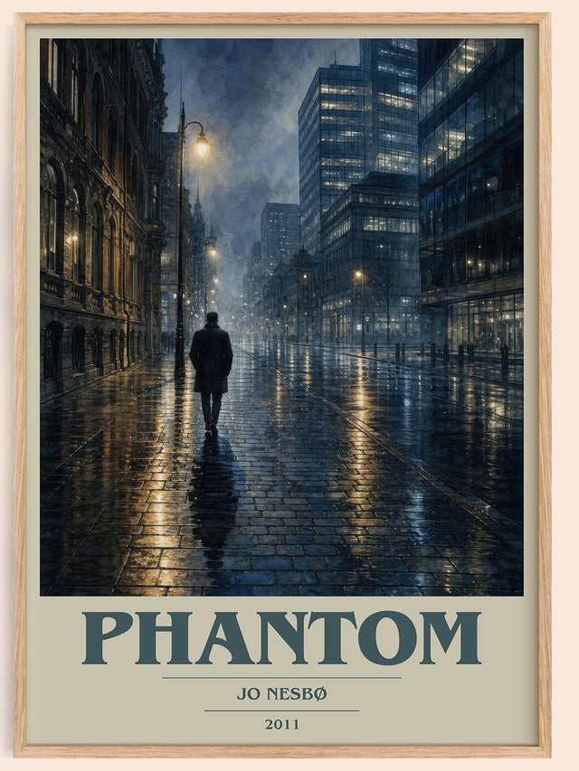 Phantom Book Cover Poster by Jo Nesbø