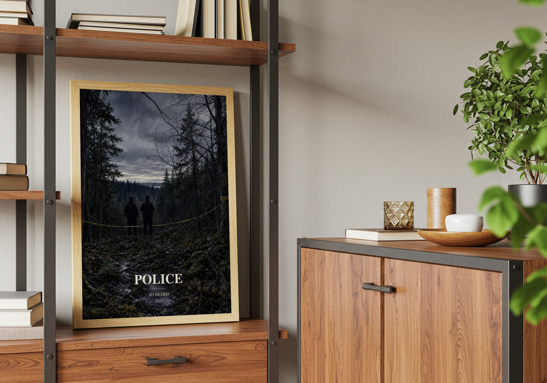 Police book watercolour illustration paper finish options – matte satin gloss