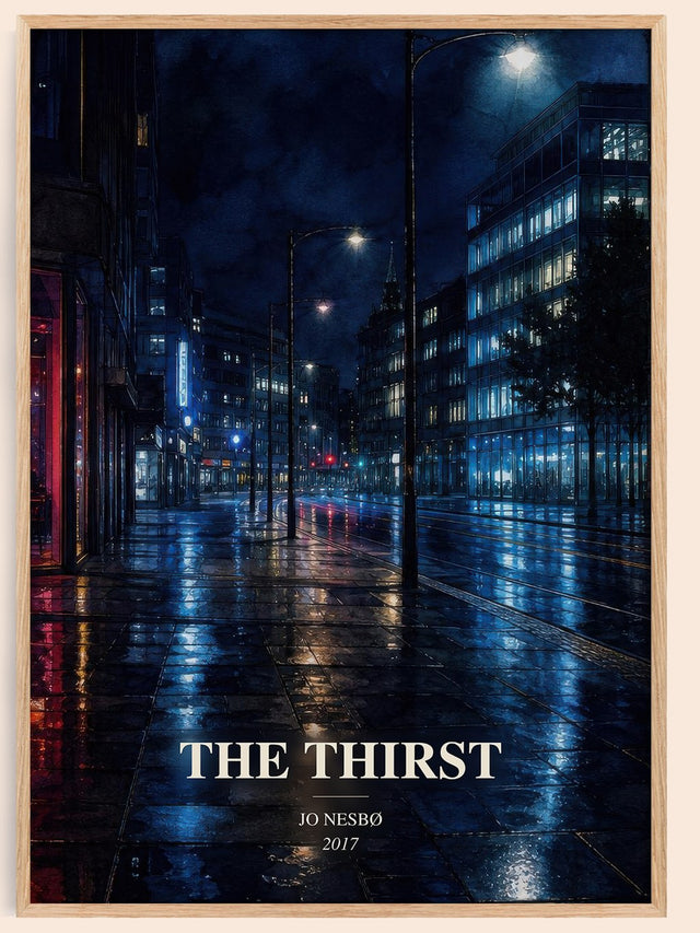 The Thirst Book Watercolour Illustration by Jo Nesbø