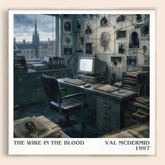 The Wire in the Blood Literary Art Print by Val McDermid