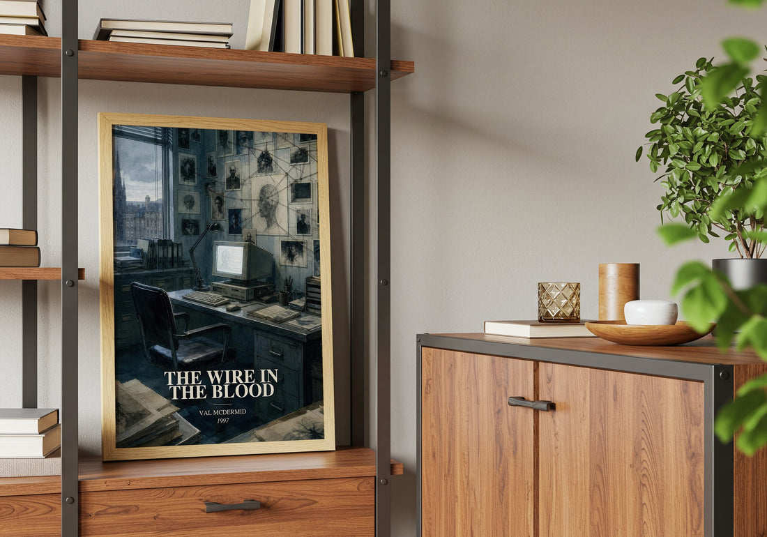 The Wire in the Blood book watercolour illustration paper finish options – matte satin gloss