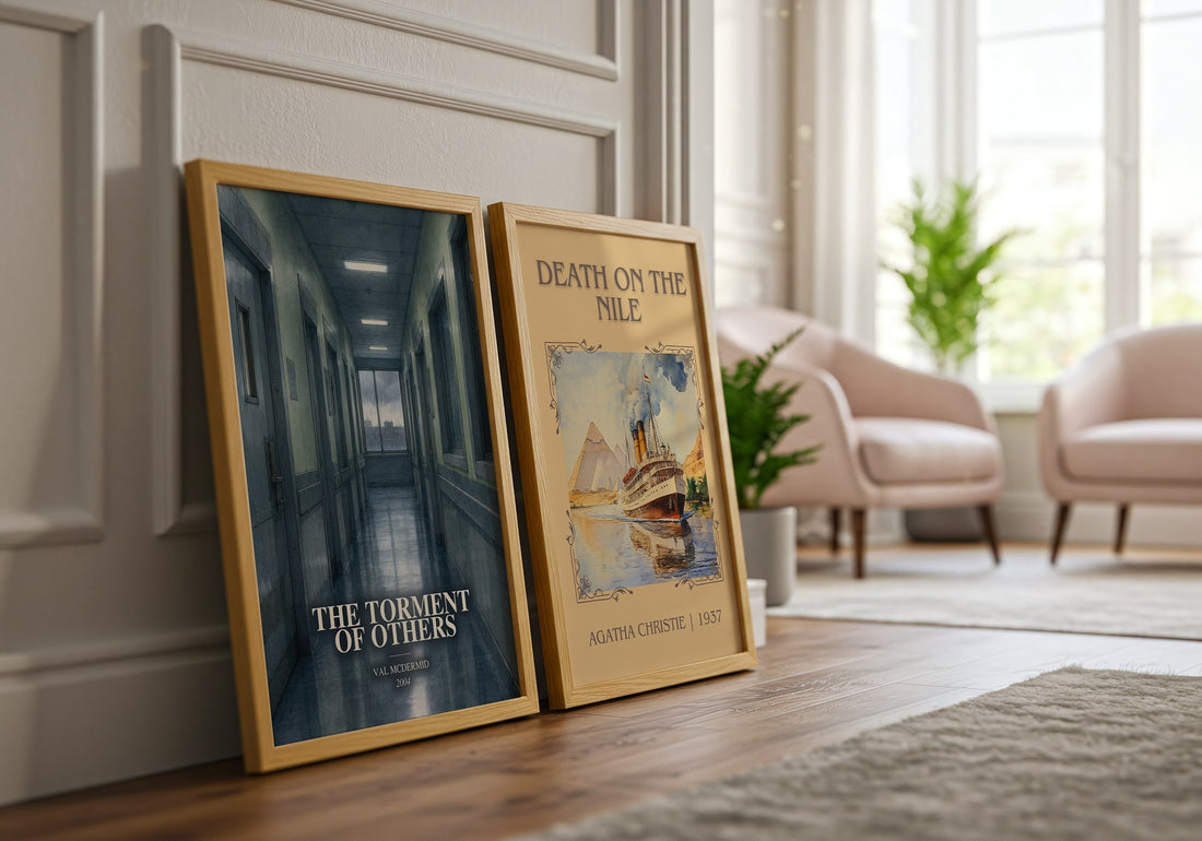 The Torment of Others watercolour print framed by window – literary home decor