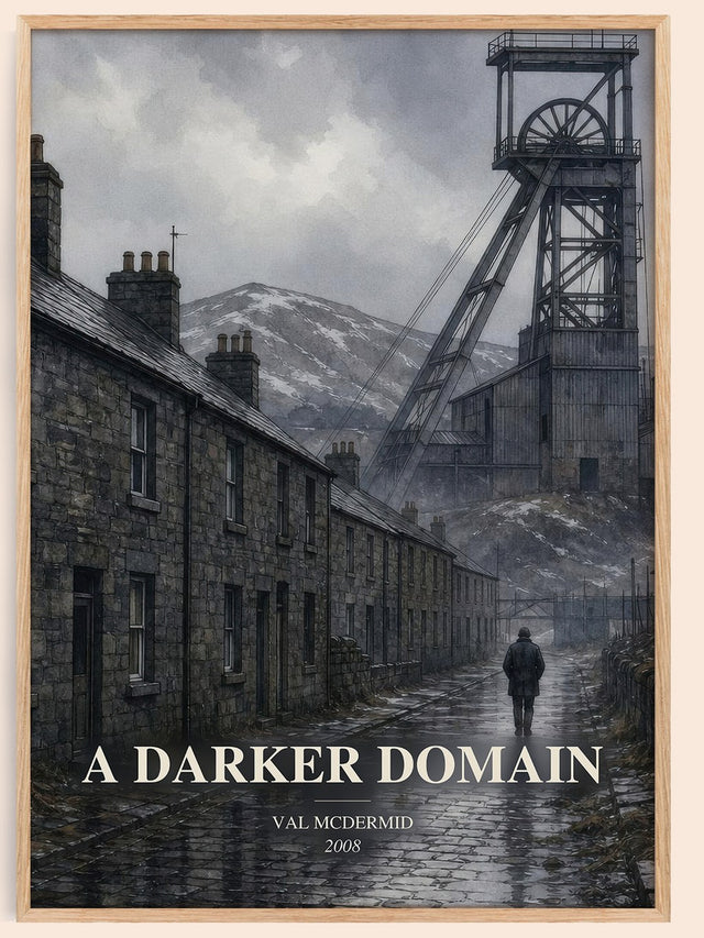A Darker Domain Book Watercolour Illustration by Val McDermid