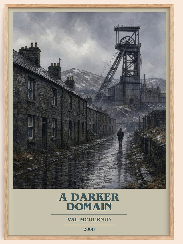 A Darker Domain Book Cover Poster by Val McDermid