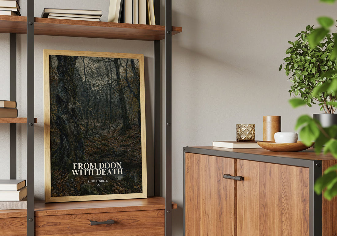 From Doon with Death book watercolour illustration paper finish options – matte satin gloss