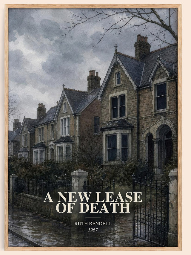 A New Lease of Death Book Watercolour Illustration by Ruth Rendell