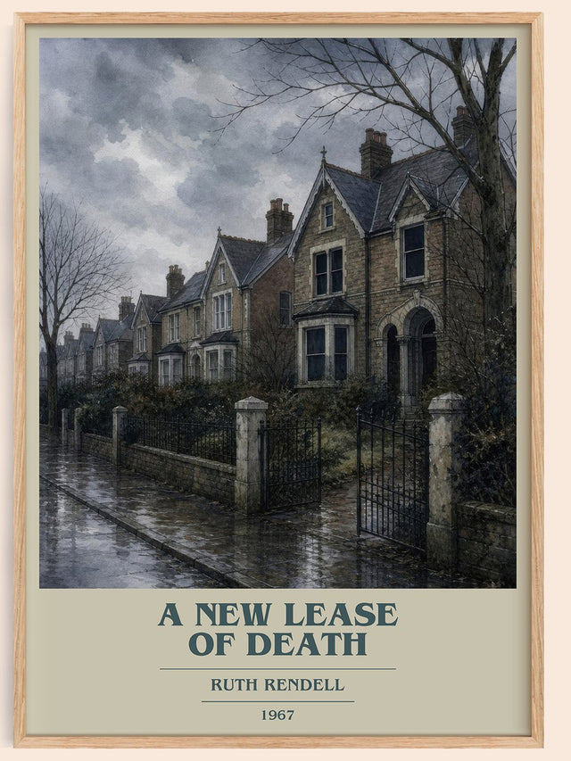 A New Lease of Death Book Cover Poster by Ruth Rendell