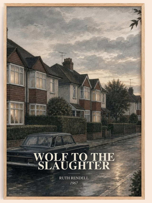 Wolf to the Slaughter Book Watercolour Illustration by Ruth Rendell
