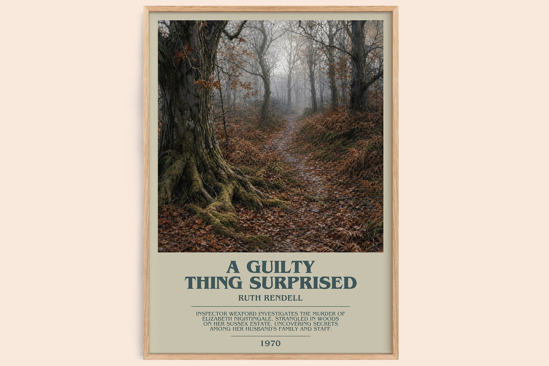 A Guilty Thing Surprised bookish book poster by Ruth Rendell – framed literary art print