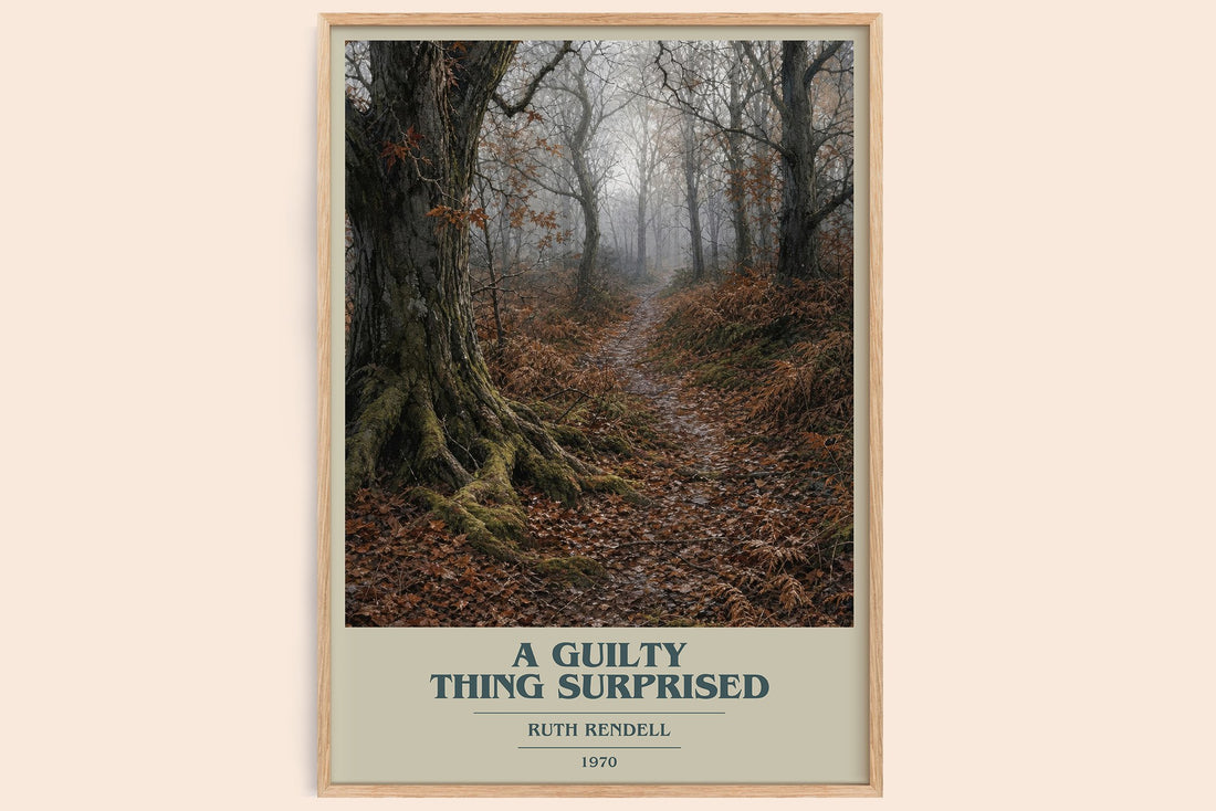 A Guilty Thing Surprised book cover book poster by Ruth Rendell – framed literary art print