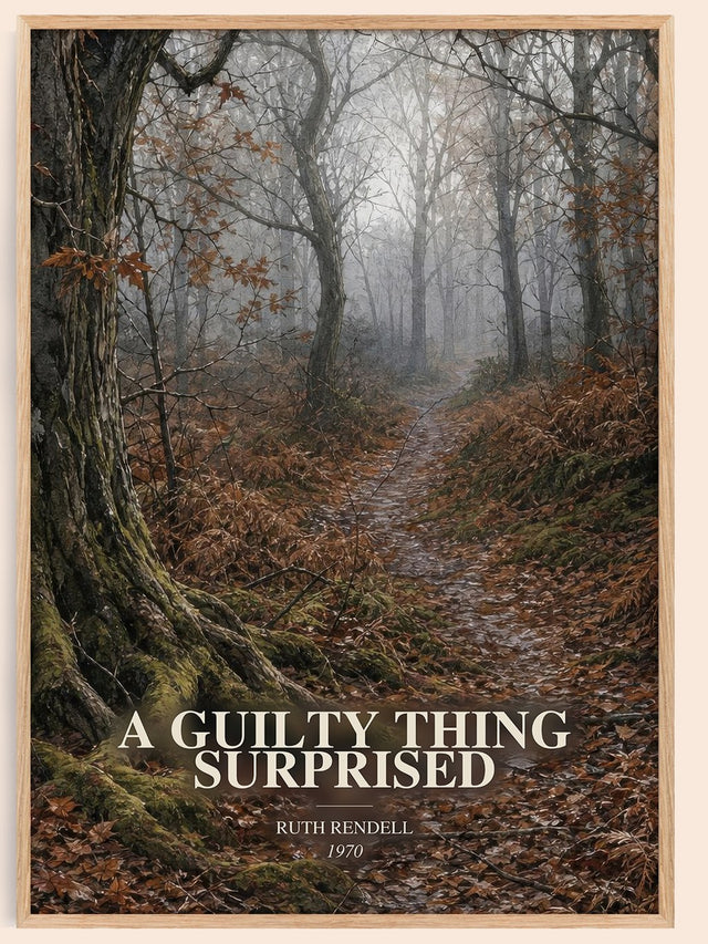 A Guilty Thing Surprised Book Watercolour Illustration by Ruth Rendell