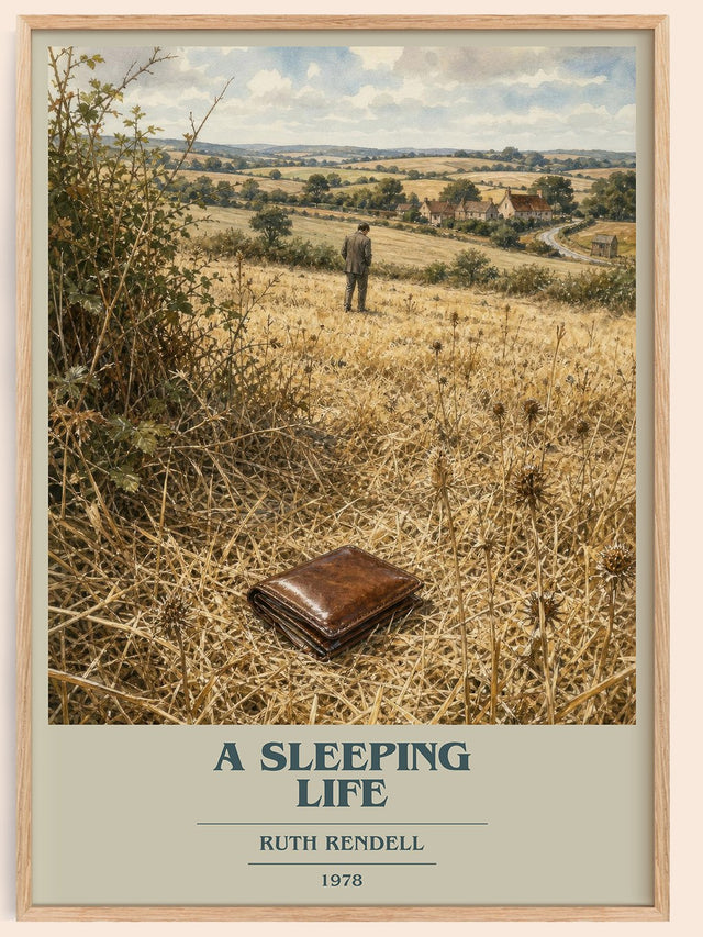 A Sleeping Life Book Cover Poster by Ruth Rendell