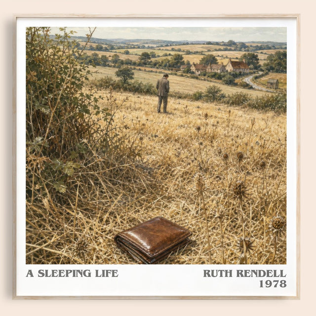 A Sleeping Life Literary Art Print by Ruth Rendell