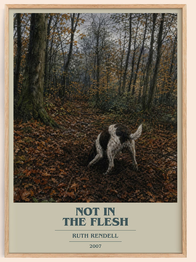 Not in the Flesh Book Cover Poster by Ruth Rendell