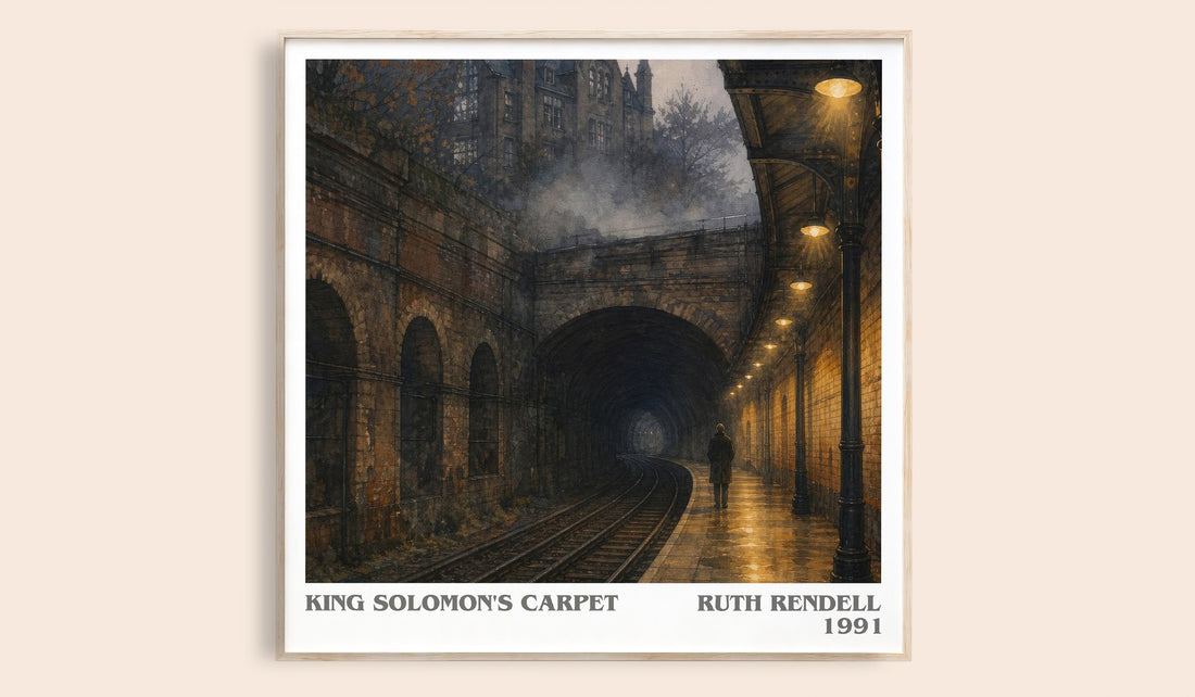King Solomon's Carpet literary book poster by Ruth Rendell – framed literary art print