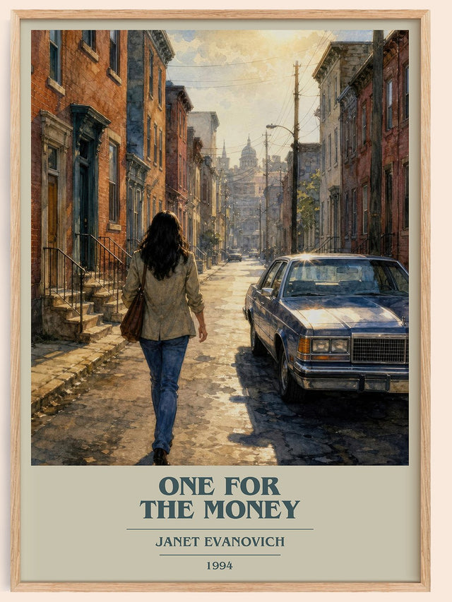 One for the Money Book Cover Poster by Janet Evanovich